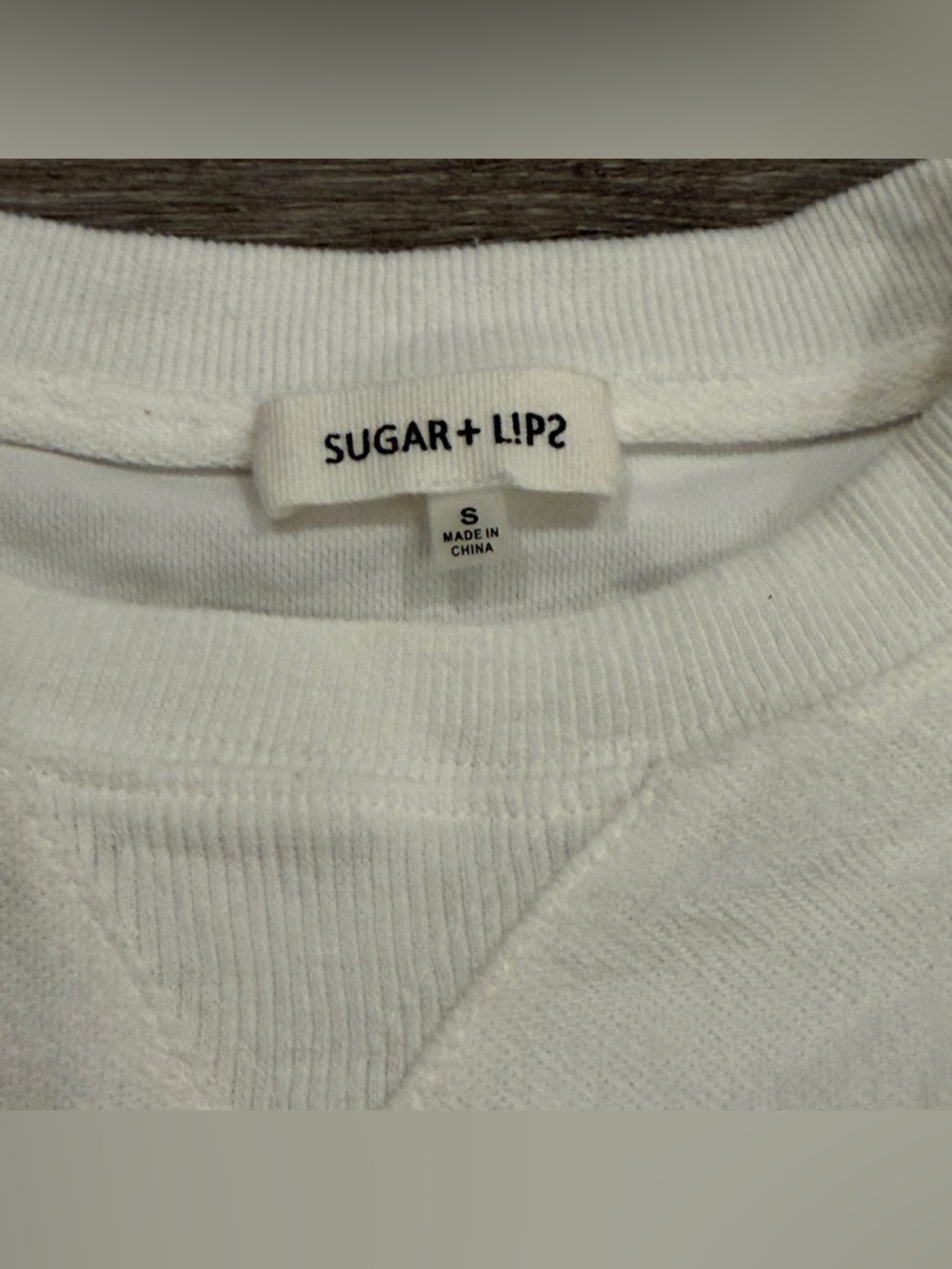 Sugar Lips Houston Fringe White Pullover Sweater S coastal boho - Picture 10 of 12